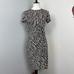 Diane Von Furstenberg Zoe Ruched Side Tie Dress 6